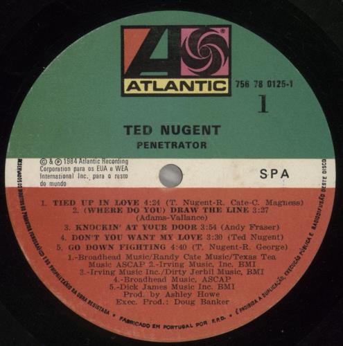 Ted Nugent Penetrator vinyl LP album (LP record) Portuguese TEDLPPE889490