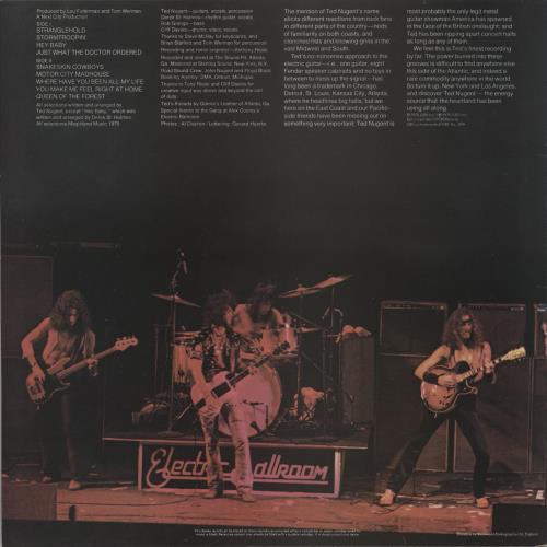 Ted Nugent Ted Nugent - 1st - EX vinyl LP album (LP record) UK TEDLPTE870019
