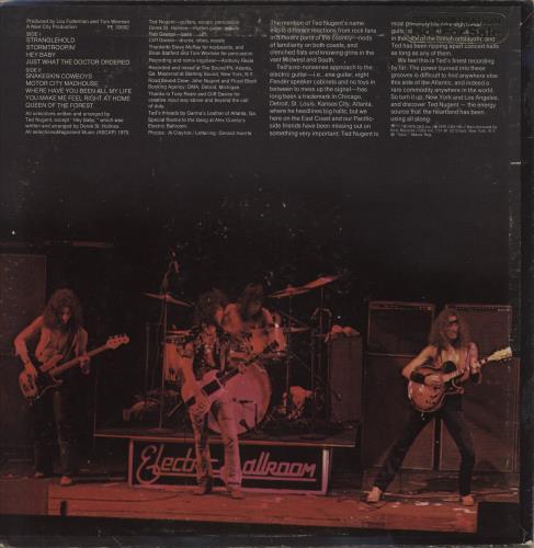 Ted Nugent Ted Nugent - 2nd - Gold promo stamped vinyl LP album (LP record) UK TEDLPTE871923