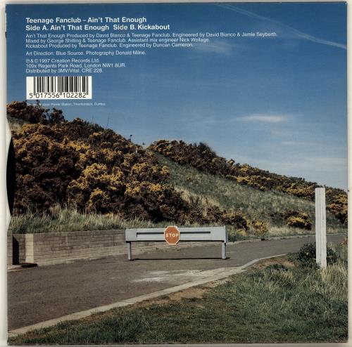 Teenage Fanclub Ain't That Enough 7" vinyl single (7 inch record / 45) UK TFC07AI291044