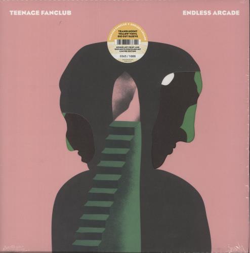 Teenage Fanclub Endless Arcade - Yellow Vinyl + Signed Print vinyl LP album (LP record) UK TFCLPEN874849