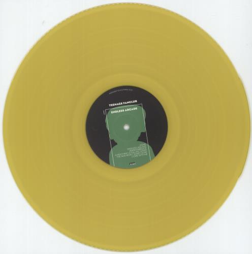 Teenage Fanclub Endless Arcade - Yellow Vinyl + Signed Print vinyl LP album (LP record) UK TFCLPEN874849