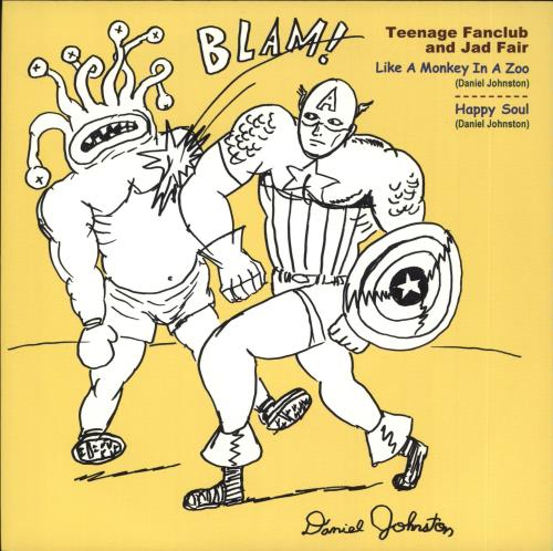 Teenage Fanclub Happy Soul / Monkey In A Zoo 7" vinyl single (7 inch record / 45) UK TFC07HA360191