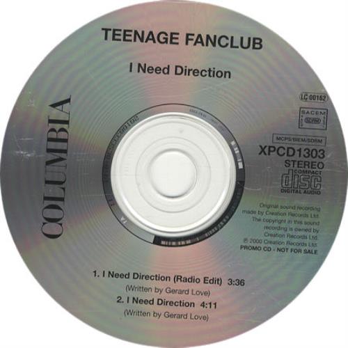 Teenage Fanclub I Need Direction CD single (CD5 / 5") UK TFCC5IN166301
