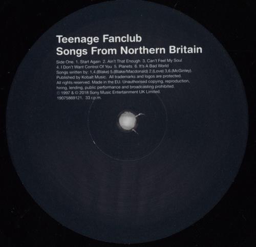 Teenage Fanclub Songs From Northern Britain vinyl LP album (LP record) UK TFCLPSO824051