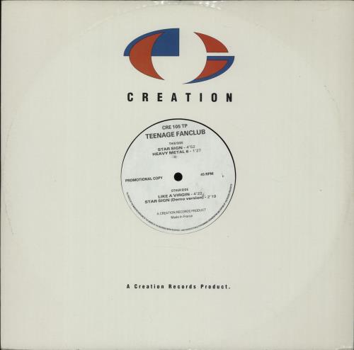 Teenage Fanclub Star Sign 12" vinyl single (12 inch record / Maxi-single) UK TFC12ST10712