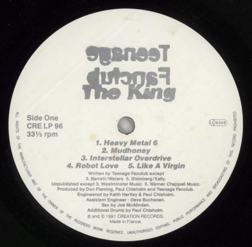 Teenage Fanclub The King - EX vinyl LP album (LP record) UK TFCLPTH147398