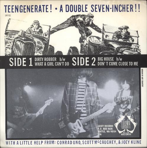 Teengenerate Car-Crazy!...Speed-Crazy!...Japaneze!! 7" vinyl single (7 inch record / 45) US 9KN07CA869974