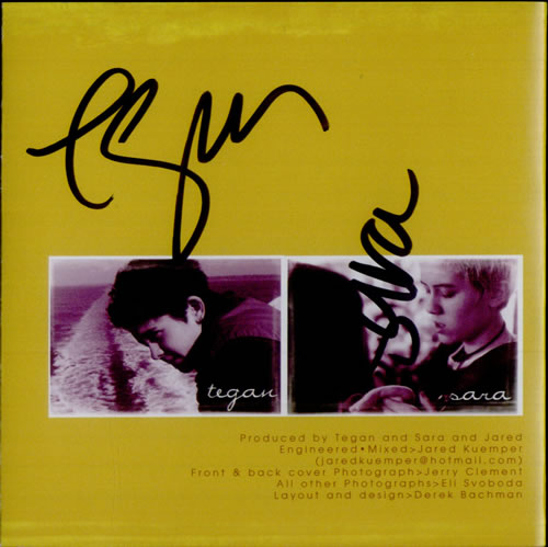 Tegan & Sara Under Feet Like Ours - Autographed CD album (CDLP) Canadian T1-CDUN518672