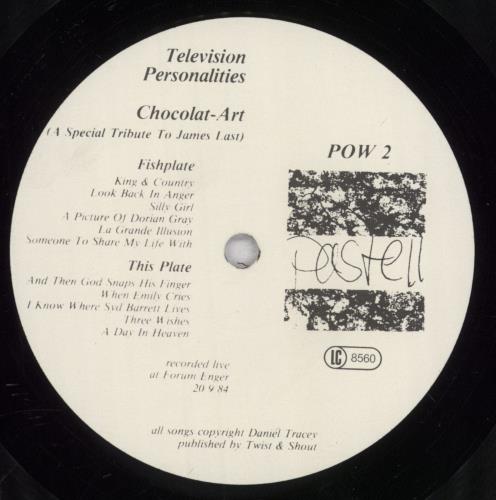 Television Personalities Chocolat-Art (A Special Tribute To James Last) vinyl LP album (LP record) German TVPLPCH839892