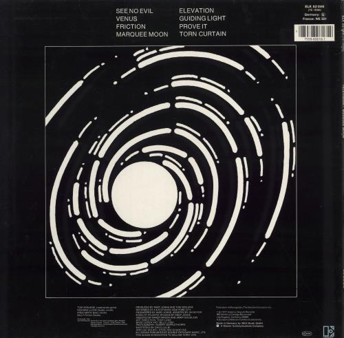 Television Marquee Moon vinyl LP album (LP record) UK TLVLPMA773677