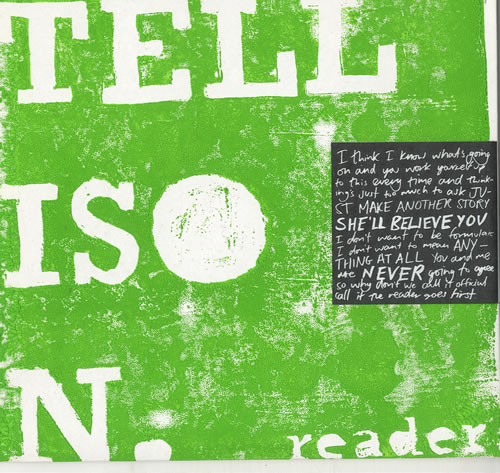 Tellison Reader 7" vinyl single (7 inch record / 45) UK T2O07RE598767