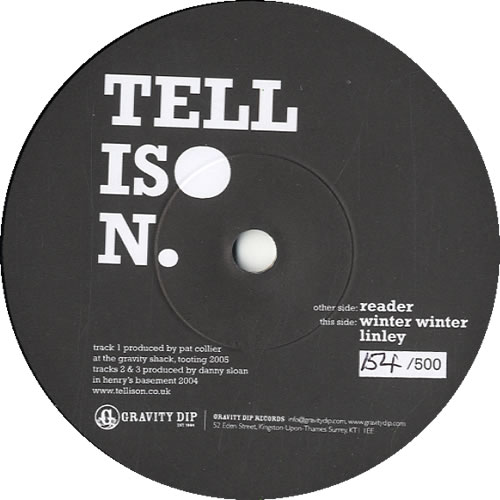 Tellison Reader 7" vinyl single (7 inch record / 45) UK T2O07RE598767