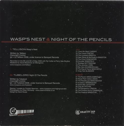 Tellison Wasp's Nest / Night Of The Pencils 7" vinyl single (7 inch record / 45) UK T2O07WA878457