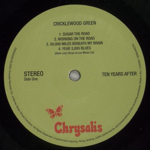 Ten Years After Cricklewood Green vinyl LP album (LP record) UK TYALPCR879100