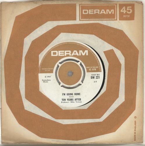 Ten Years After I'm Going Home 7" vinyl single (7 inch record / 45) UK TYA07IM212570