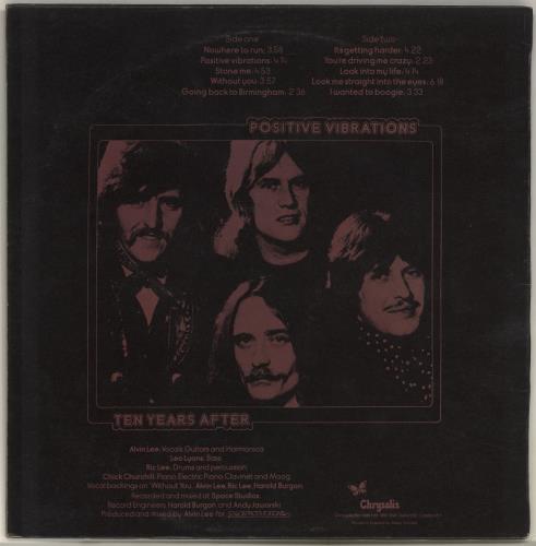Ten Years After Positive Vibrations vinyl LP album (LP record) UK TYALPPO256892