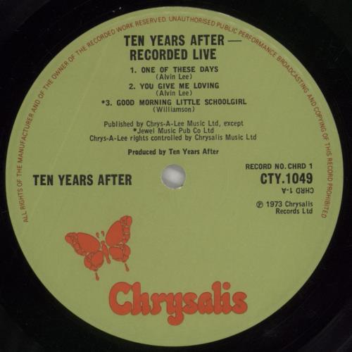 Ten Years After Recorded Live - EX 2-LP vinyl record set (Double LP Album) UK TYA2LRE746768