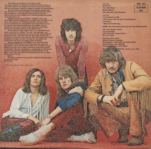 Ten Years After Ssssh! 2nd vinyl LP album (LP record) German TYALPSS817520