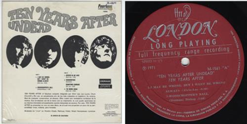 Ten Years After Undead vinyl LP album (LP record) Mexican TYALPUN170603
