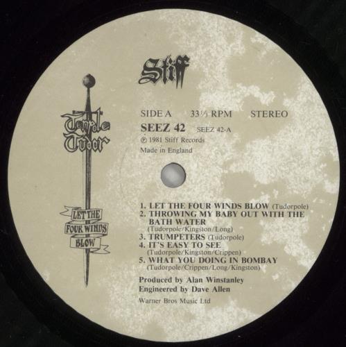 Tenpole Tudor Let The Four Winds Blow vinyl LP album (LP record) UK TTULPLE246401