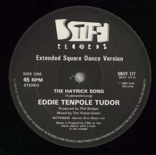 Tenpole Tudor The Hayrick Song 12" vinyl single (12 inch record / Maxi-single) UK TTU12TH145383