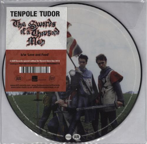 Tenpole Tudor The Swords Of A Thousand Men - RSD14 7" vinyl picture disc (7 inch picture disc single) UK TTU7PTH765259