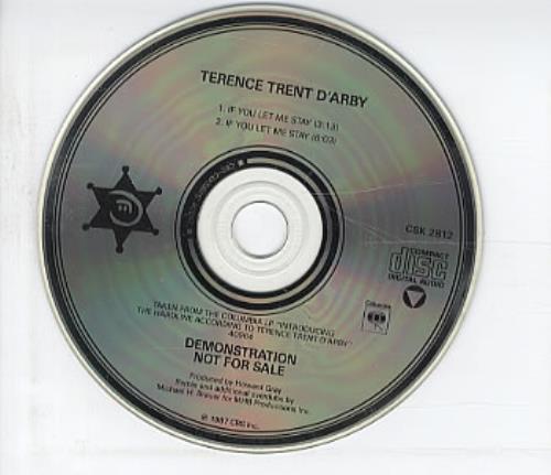 Terence Trent D'Arby If You Let Me Stay CD single (CD5 / 5") US TTDC5IF80304