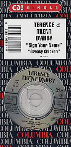 Terence Trent D'Arby Sign Your Name 3" CD single (CD3) US TTDC3SI60433