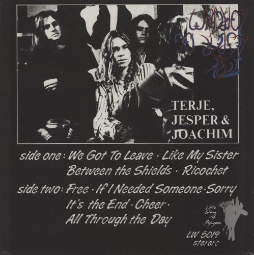 Terje, Jesper & Joachim Terje, Jesper & Joachim - Clear Vinyl vinyl LP album (LP record) German 2IXLPTE760394