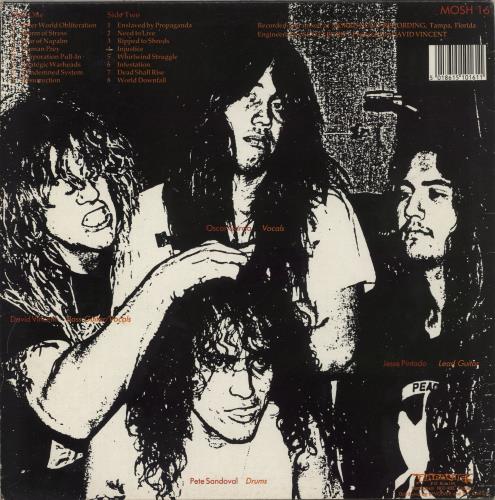 Terrorizer World Downfall vinyl LP album (LP record) UK 9GSLPWO878570