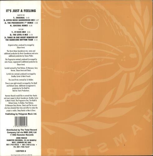 Terrorize It's Just A Feeling 12" vinyl single (12 inch record / Maxi-single) UK UG512IT861330