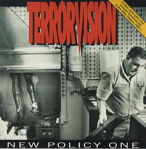 Terrorvision New Policy One - Green Vinyl 7" vinyl single (7 inch record / 45) UK TVS07NE24615