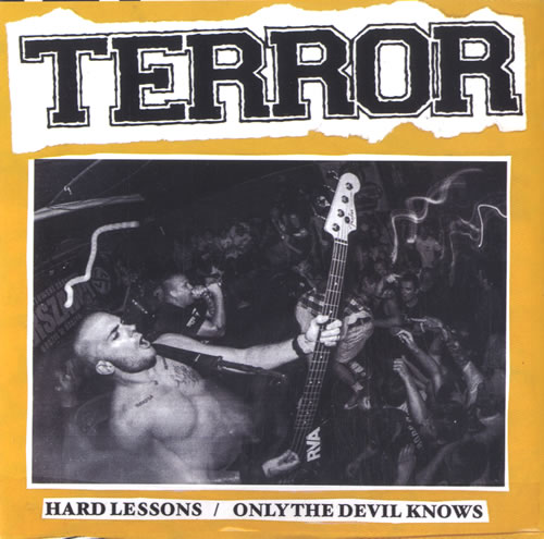 Terror Hard Lessons - Clear Gold 7" vinyl single (7 inch record / 45) US VG007HA586301
