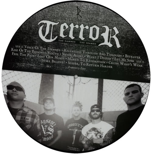 Terror The Damned, The Shamed + Poster picture disc LP (vinyl picture disc album) US VG0PDTH586331