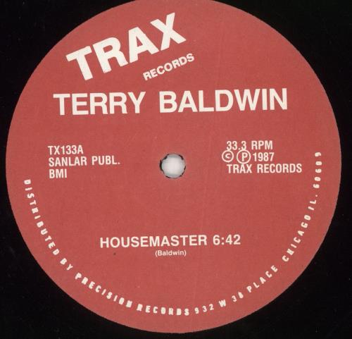 Terry Baldwin Housemaster 12" vinyl single (12 inch record / Maxi-single) US XGZ12HO726388