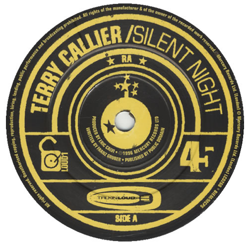 Terry Callier Silent Night 7" vinyl single (7 inch record / 45) UK T7C07SI430816