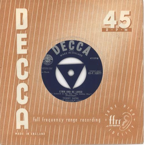 Terry Dene C'min And Be Loved 7" vinyl single (7 inch record / 45) UK T~D07CM723332