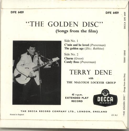 Terry Dene The Golden Disc 7" vinyl single (7 inch record / 45) UK T~D07TH614187