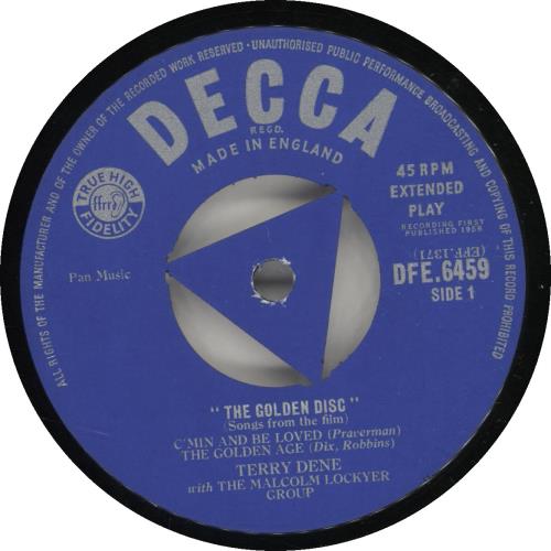 Terry Dene The Golden Disc 7" vinyl single (7 inch record / 45) UK T~D07TH614187