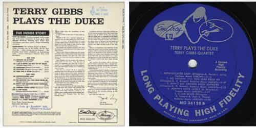 Terry Gibbs Plays The Duke vinyl LP album (LP record) US GIZLPPL361877