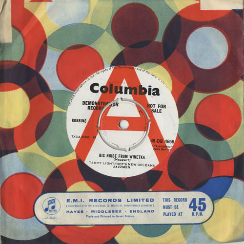 Terry Lightfoot Big Noise From Winetka 7" vinyl single (7 inch record / 45) UK 1TL07BI473726