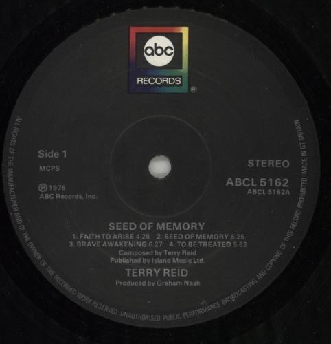 Terry Reid Seed Of Memory - EX vinyl LP album (LP record) UK YEILPSE869248