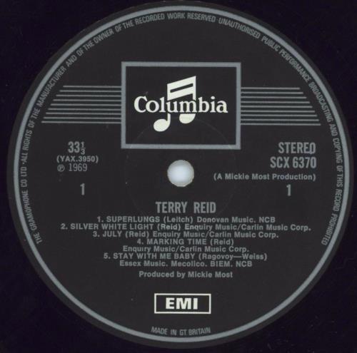 Terry Reid Terry Reid - 1st vinyl LP album (LP record) UK YEILPTE418030