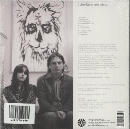 Tess Parks I Declare Nothing - Orange Vinyl vinyl LP album (LP record) UK 3NZLPID862235