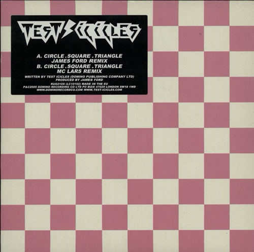 Test Icicles Circles.Square.Triangle (Remixes) 7" vinyl single (7 inch record / 45) UK TKP07CI577118