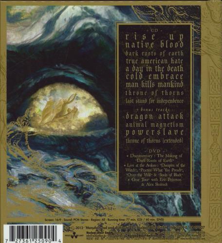 Testament Dark Roots Of Earth 2-disc CD/DVD set German EN12DDA769022