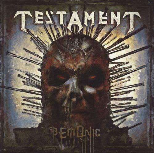 Testament Demonic - White Vinyl vinyl LP album (LP record) US EN1LPDE833963