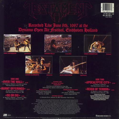 Testament Live At Eindhoven EP vinyl LP album (LP record) German EN1LPLI831162