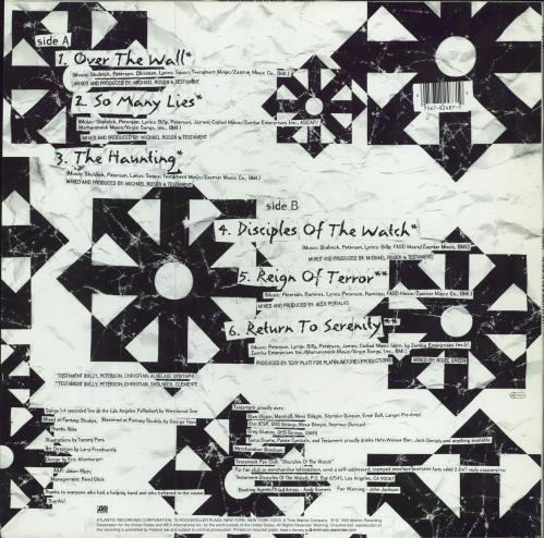 Testament Return To The Apocalyptic City 12" vinyl single (12 inch record / Maxi-single) German EN112RE783600